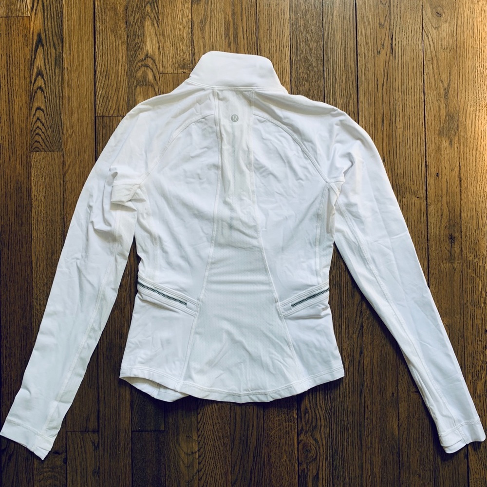 NWT Lululemon White Front of the Pack 1/2 Zip